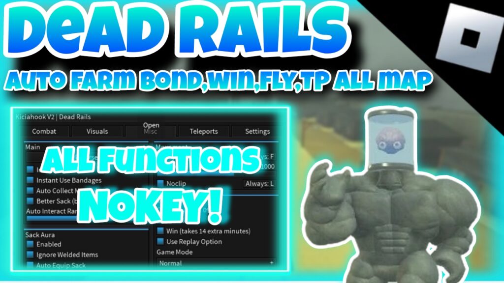 [VERY OP!]🤑Roblox Dead Rails🤑|best script auto farm bonds,win,fly,TP all map|All functions|*NO KEY*
