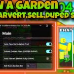 [OP]🧑‍🌾Roblox grow a garden🧑‍🌾|script auto harvert,sell,dupe sees, favorite mutatio fruit|Beecon Hub