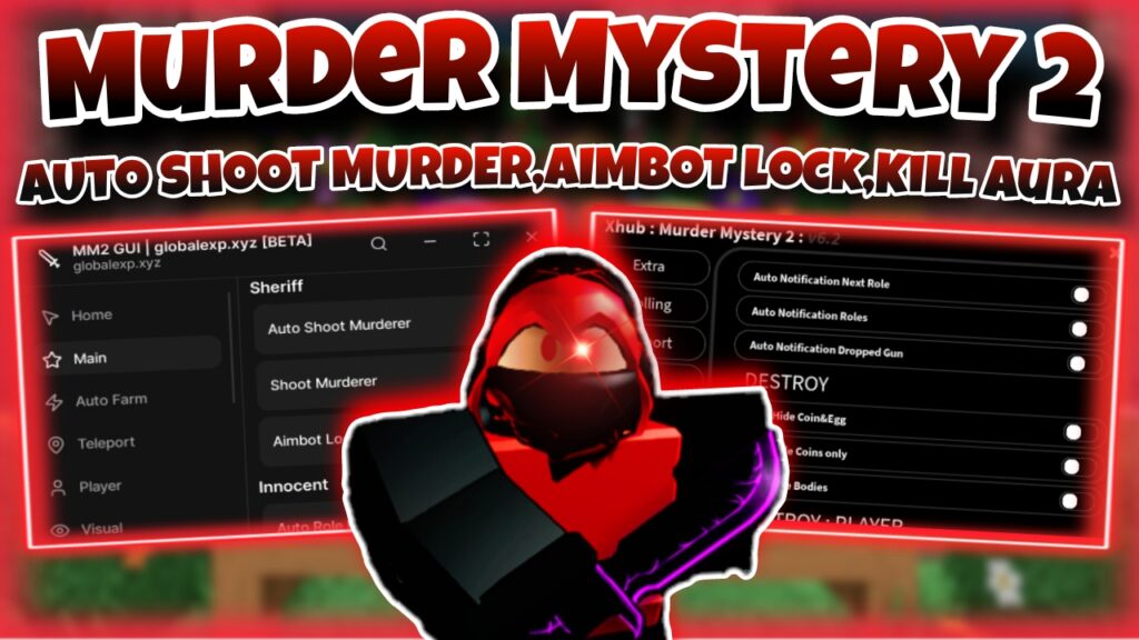 [OP!]Roblox Murder Mystery 2|script auto shoot murder,aimbot lock,Kill aura,fling player|*NO KEY*