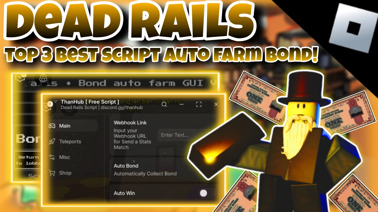 [OP]🚂Roblox script Dead Rails (Alpha)🚂|top 3 best script auto farm bond|*NO KEY*