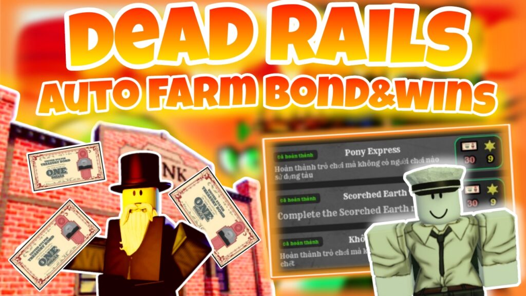 [OP!]🚂Roblox script Dead Rails🚂|Auto farm bond & Wins Scorched earth|class Milkman|*NO KEY*