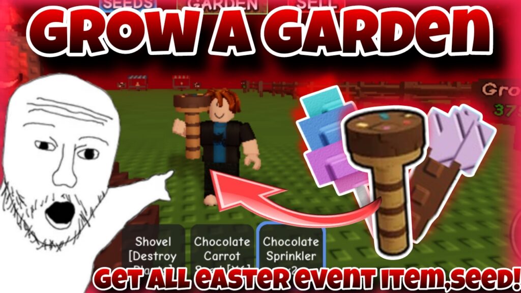 [OP!!]Roblox Grow a Graden|Best Script get all Easter event item,seed|chocolate sprinkler|*KEYLESS*