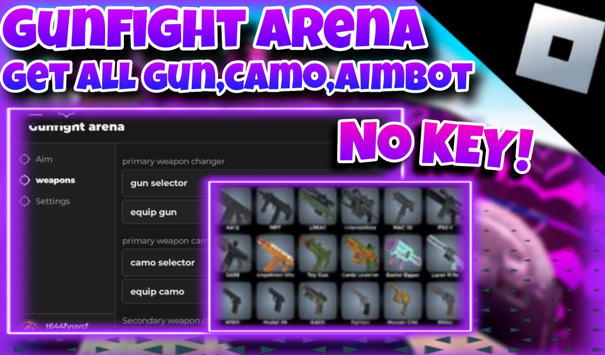 [OP]🔫Roblox gunfight arena🔫|best script get all gun,camo,aimbot|*NO KEY*