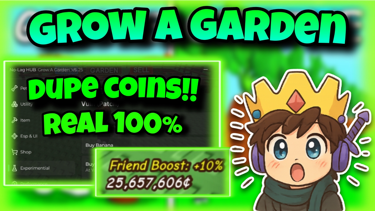 [OP!!]💸Roblox grow a garden💸|best script dupe inf coins|Real 100%|*NO KEY*