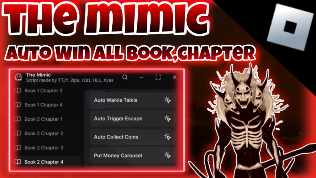 [UP Chapter 4]Roblox The Mimic|best script auto win all Book,chapter|TTJY|*FREE*
