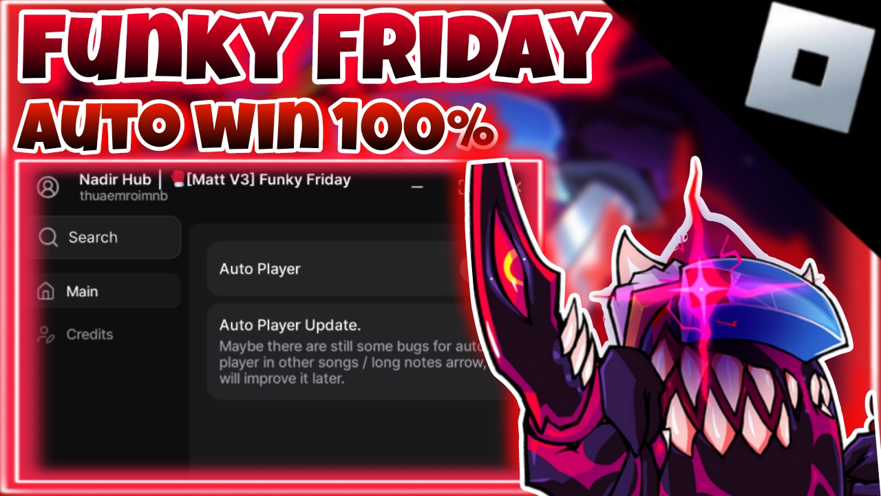 [OP]Roblox Funky Friday|best script auto player,win|Nadir Hub|*KEYLESS*