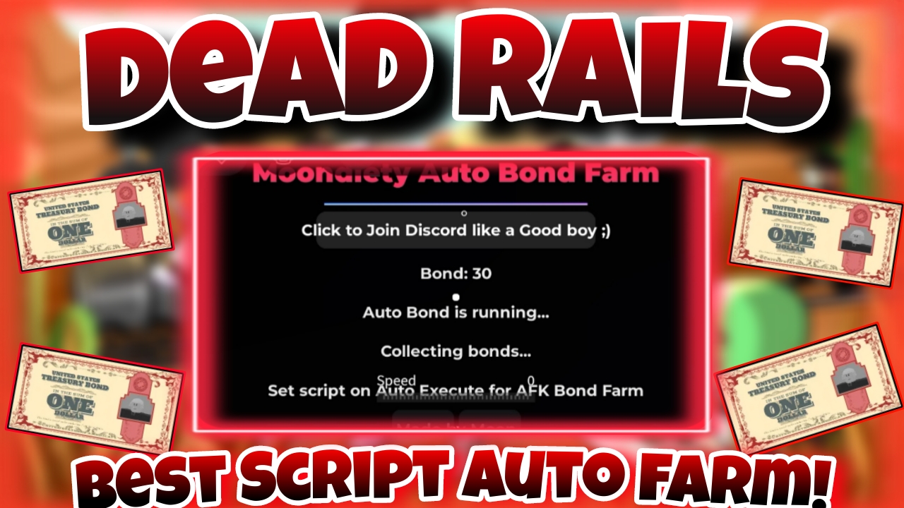 [UPDATE]🚂Roblox Dead Rails🚂|best script auto farm bond & Win|Moondiety|mobile/PC|*KEYLESS*