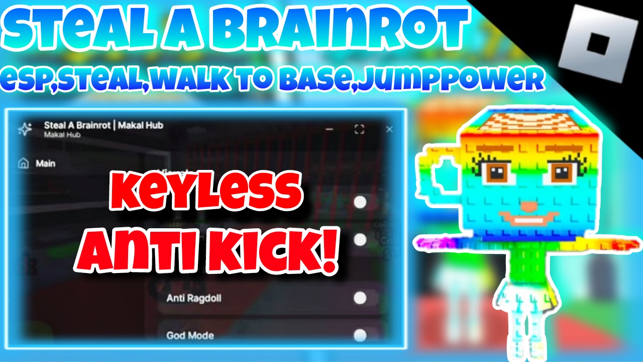 [OP]Roblox Steal a brainrot|Best script auto steal,walk to base,jumppower|Anti Kick & Ban|*KEYLESS*