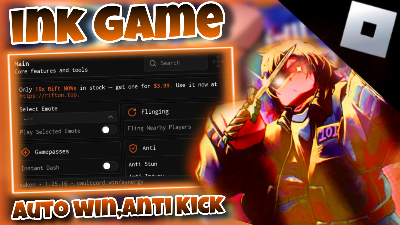 [HIDE AND SEEK]🗡️Roblox INK Game🗡️|Best script auto win,anti kick,infsaitamina,K.ll aura|*FREE*