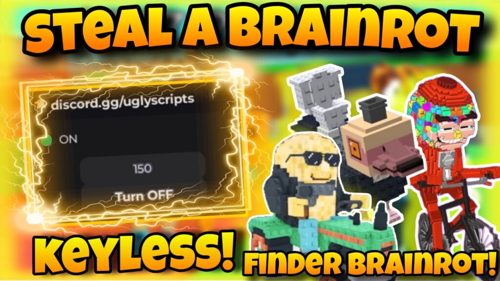 [OP]🪐Roblox steal a brainrot🪐|Best script speed,finder brainrot|Ugly & lifeas|mobile/PC|*KEYLESS*