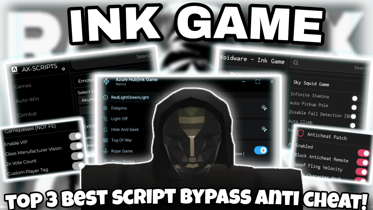 [SKY SQUID GAME]Roblox INK GAME|Top 3 best script bypass anti cheat|FREE GAMEPASS|*OP*