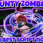 [UPDATE 2]🧟Roblox Hunty Zombies🧟|Top 4 best script No Key|auto farm zombie,join,skill,code,god mode