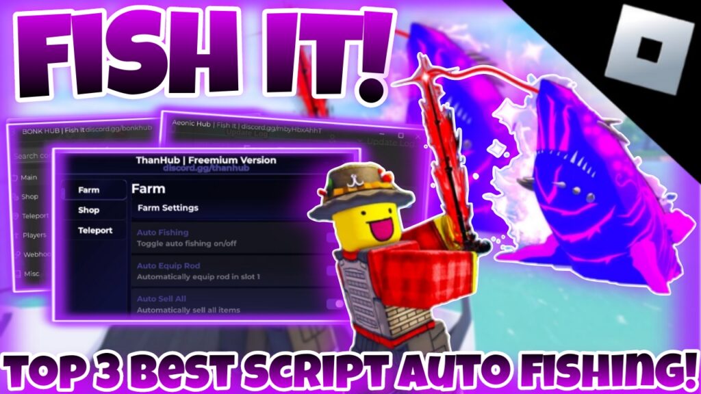 [OP!]🎣Roblox Fish It!🎣|Top 3 best script auto fishing|auto event,sell,buy,teleport|mobile/PC|*FREE*