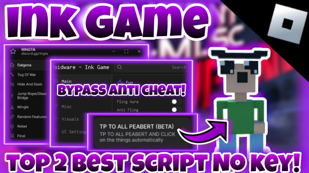 [OP]Roblox Ink Game|Top 2 best script No Key|Tp to all Peabert,auto win|Bypass Anti cheat!|*FREE*