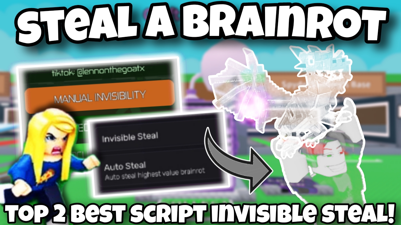 [OP!]Roblox steal a brainrot|top 2 best script invisible steal!|Auto buy, collect,more..|*NO KEY*