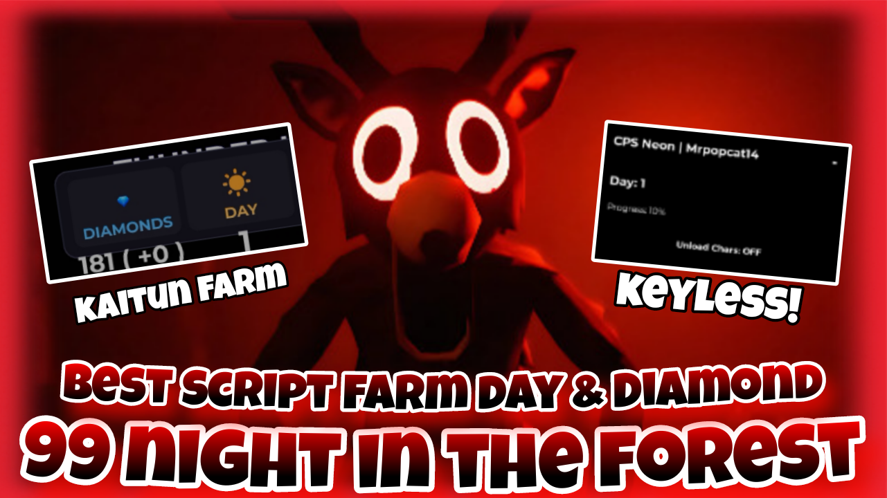 [⚡KAITUN]Roblox script 99 night in the forest|Best script kaitun farm Day & Diamond|afk farm|*FREE*