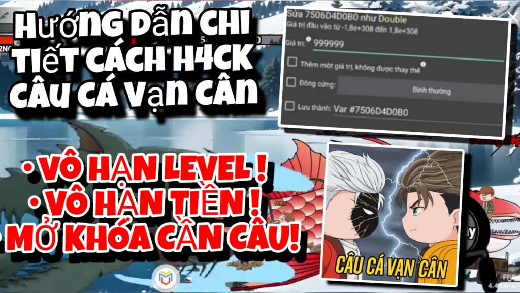 Mod Hack Câu Cá Vạn Cân – Menu hack – Hướng dẫn chi tiết cách tải – Không cần vượt link!