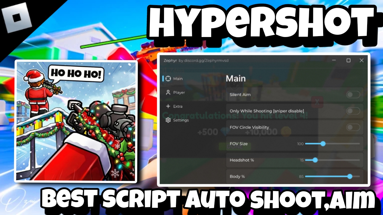[OP]☃️Roblox script hypershot☃️|Best script auto shoot,aim|*KEYLESS/FREE*
